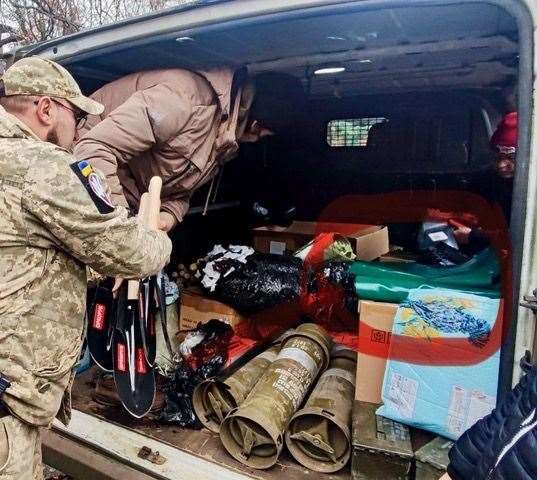The latest batch of stretchers made in Lincolnshire arrive in Ukraine