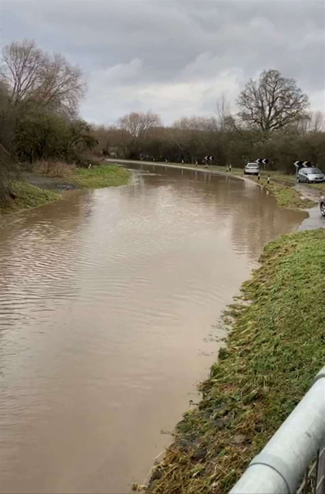 Recent flooding on the A6003 at Manton. Photo: Megan Allen