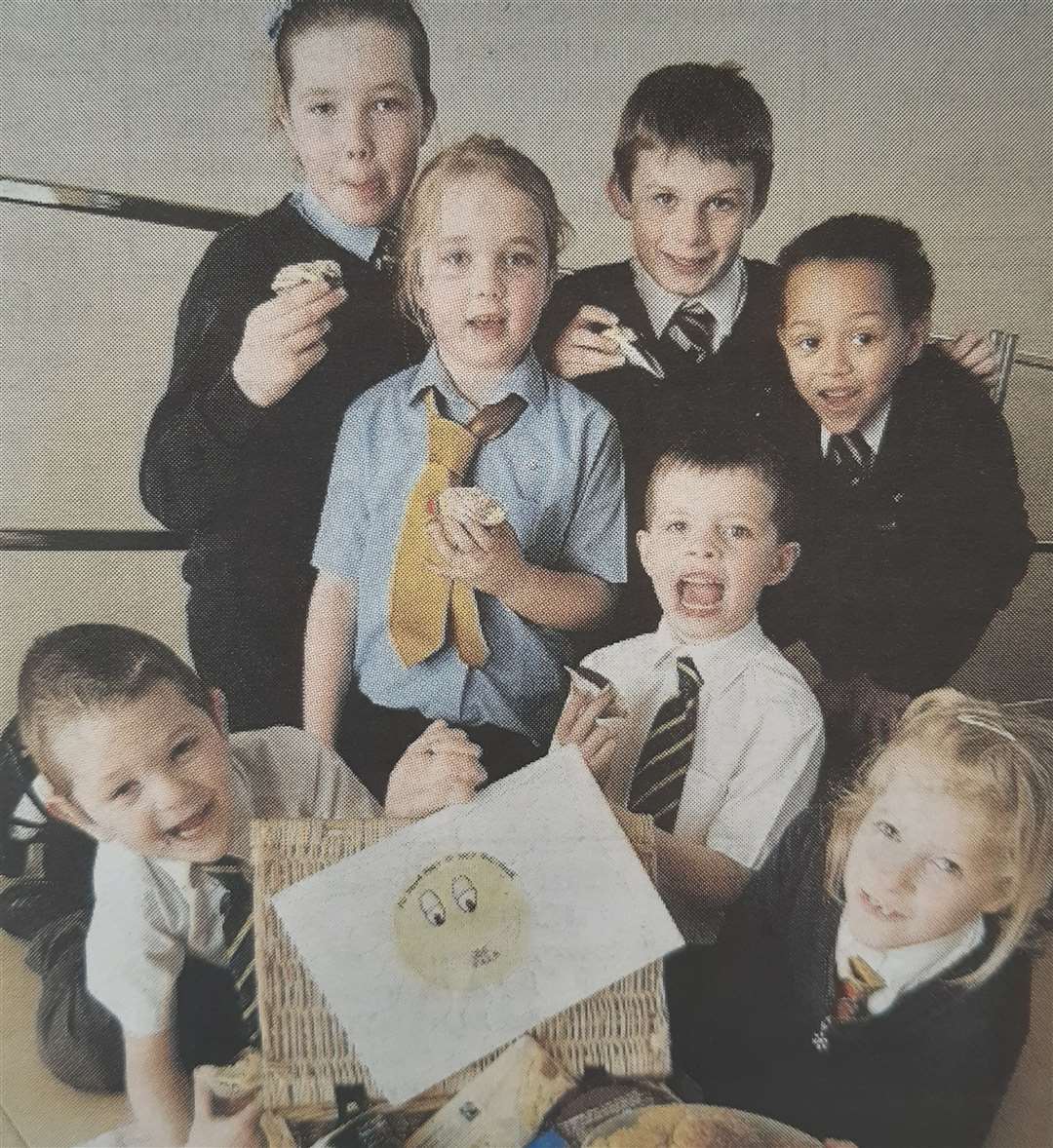 Children made homemade cakes and raffled a hamper at St Norbert's School. (45267916)