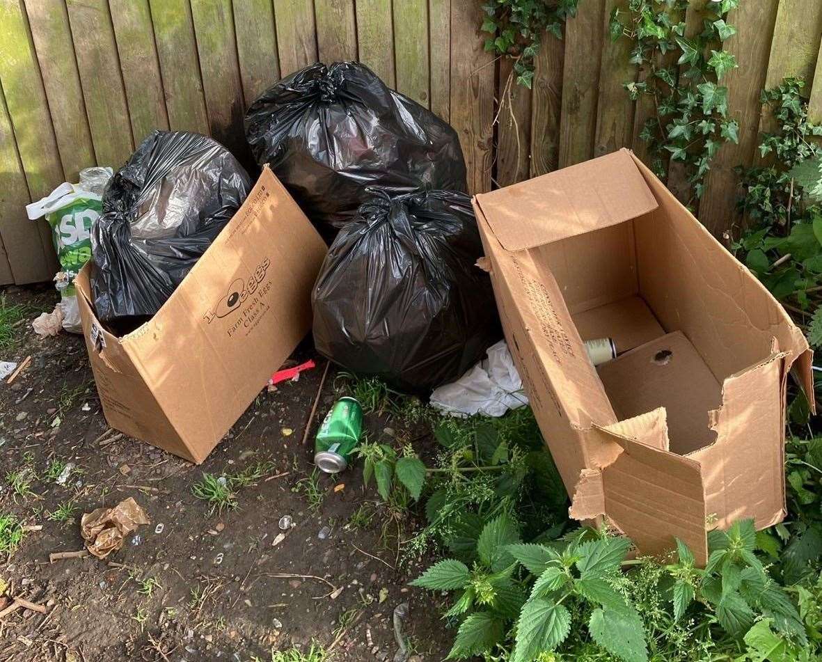 Waste dumped in Boston