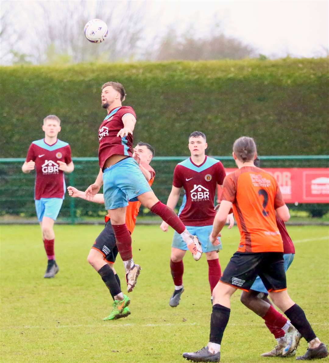 Action from Deeping Rangers' home draw with Boston Town. Photo: Jason Richardson