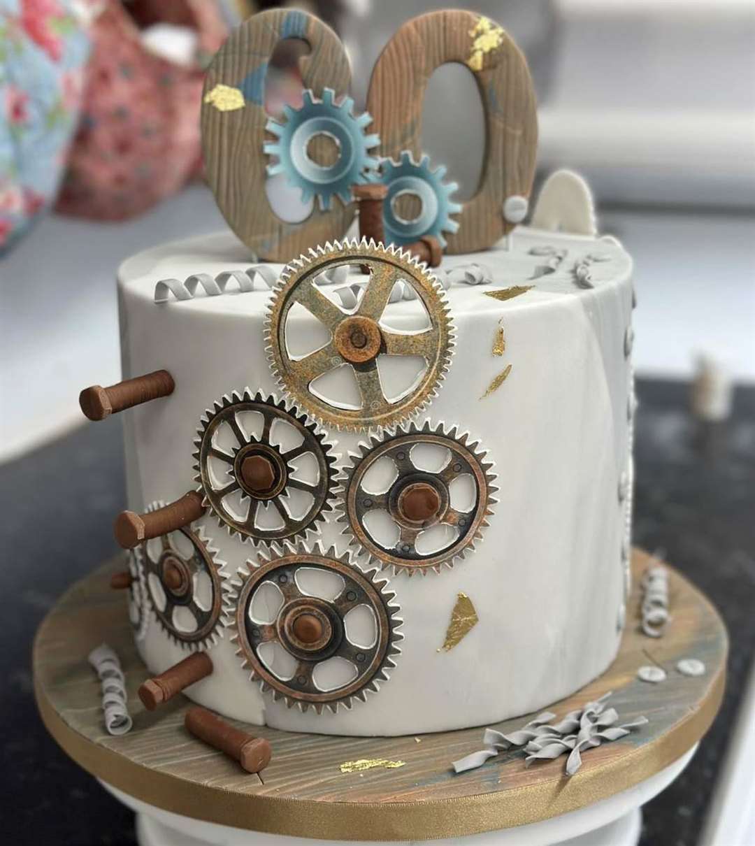 A 60 celebration cake