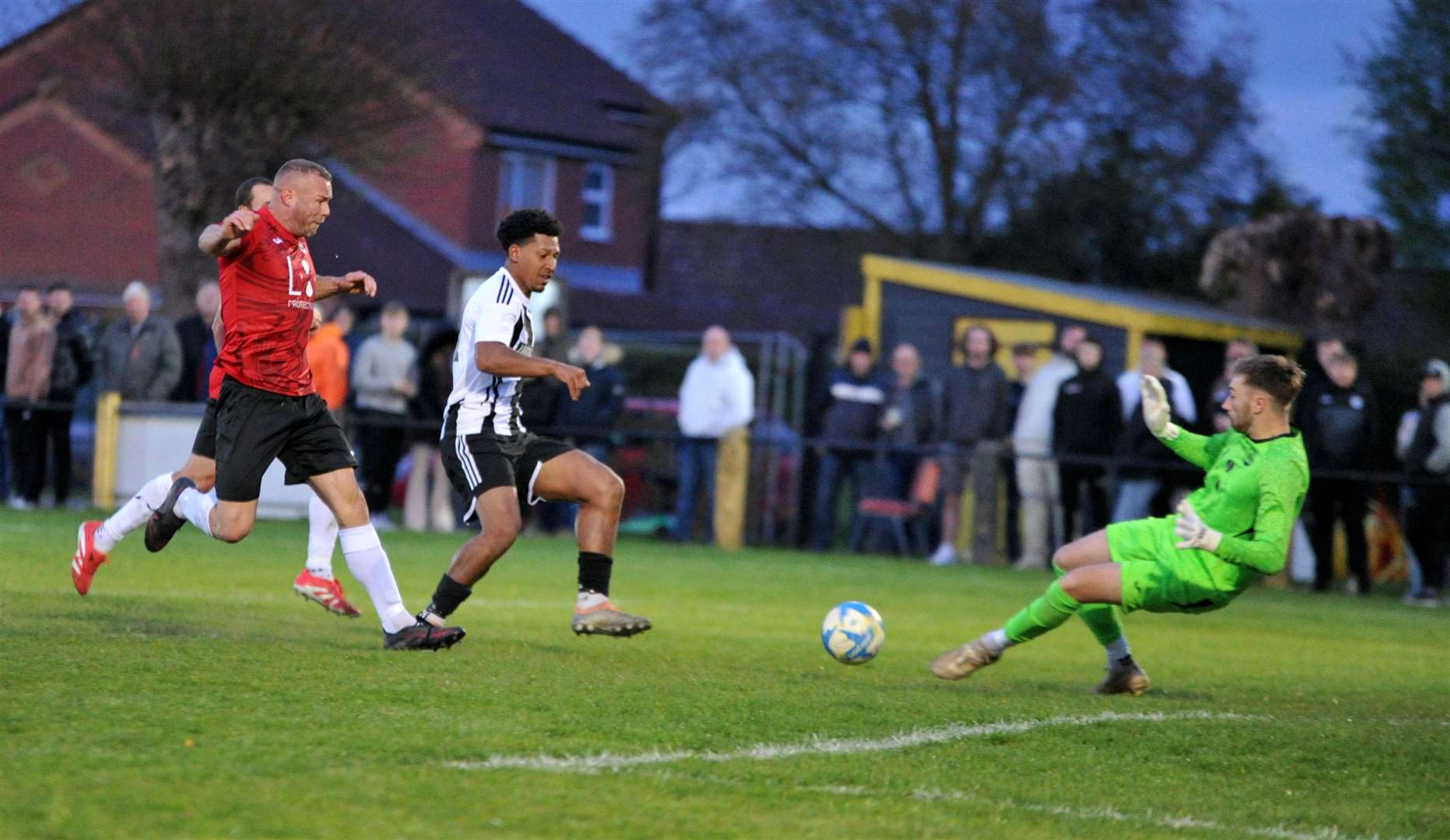 Action from the Spalding Inter-Services Cup final between Long Sutton and Tydd. Photo: Chris Lowndes