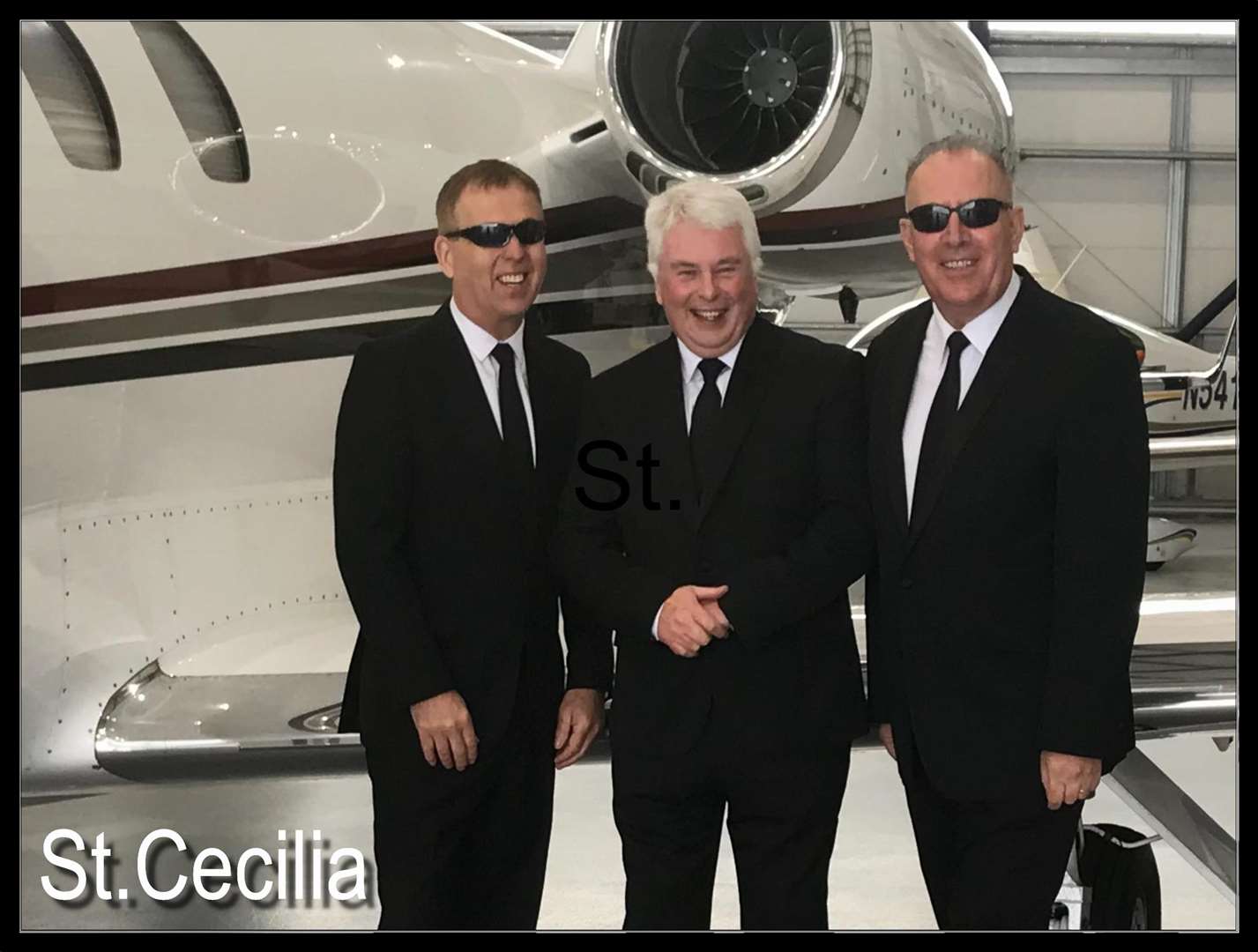 St Cecilia today. Eamonn Carr (far right), Nigel Wood and Tony Barry. (6703073)