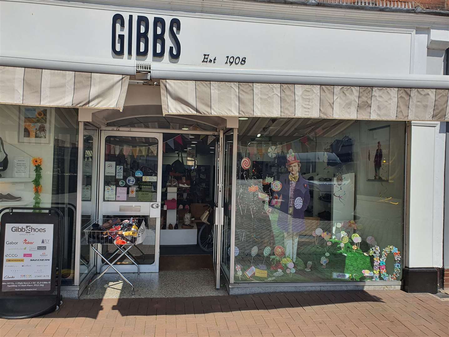 Gibbs went with a Willy Wonka theme in their Charlie and the Chocolate Factory display