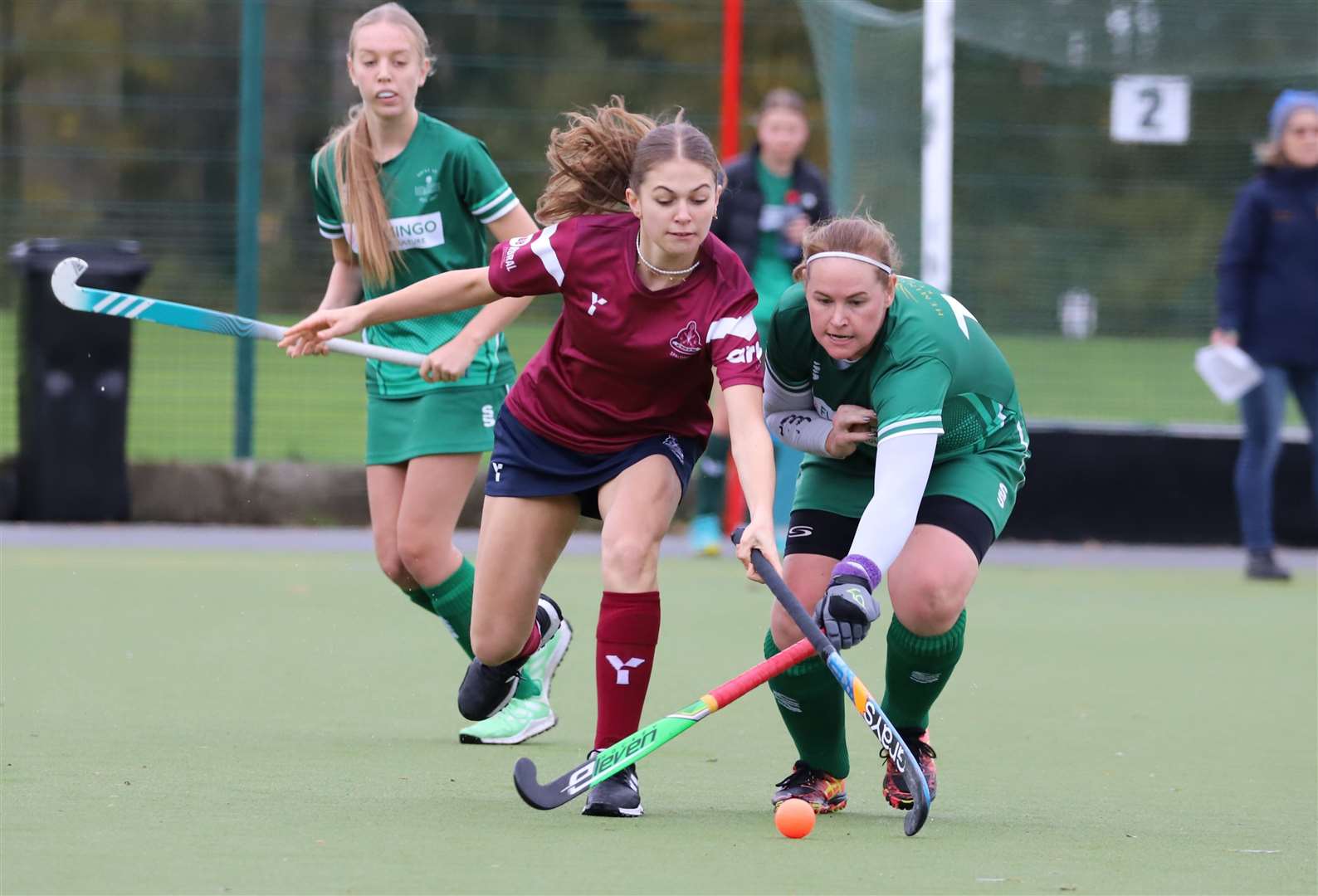 Ladies first team action from Spalding's match with Long Sutton. Photo: Nigel Cookson