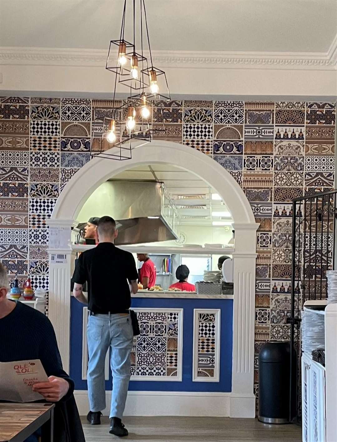 A view of the kitchen