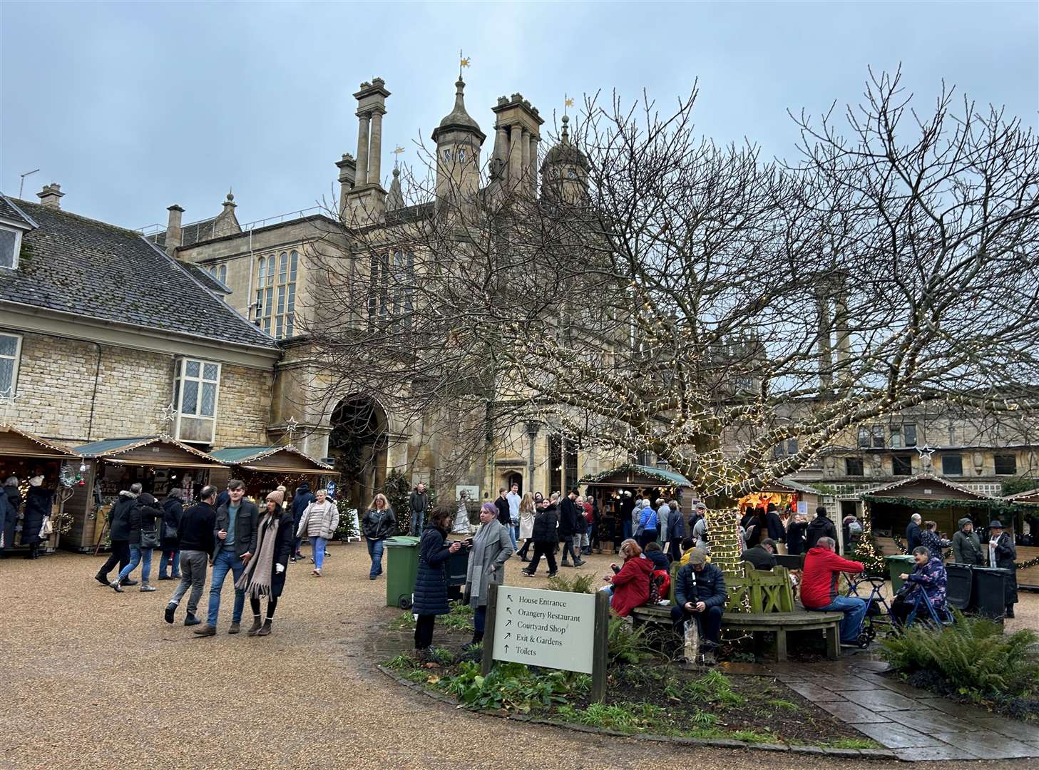 The Chestnut Courtyard was looking festive