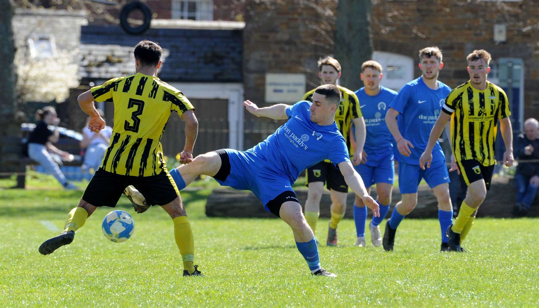 Uppingham Town v Crowland Town, Peterborough & District League Premier Division, 5 April 2025. Photo: Chris Lowndes