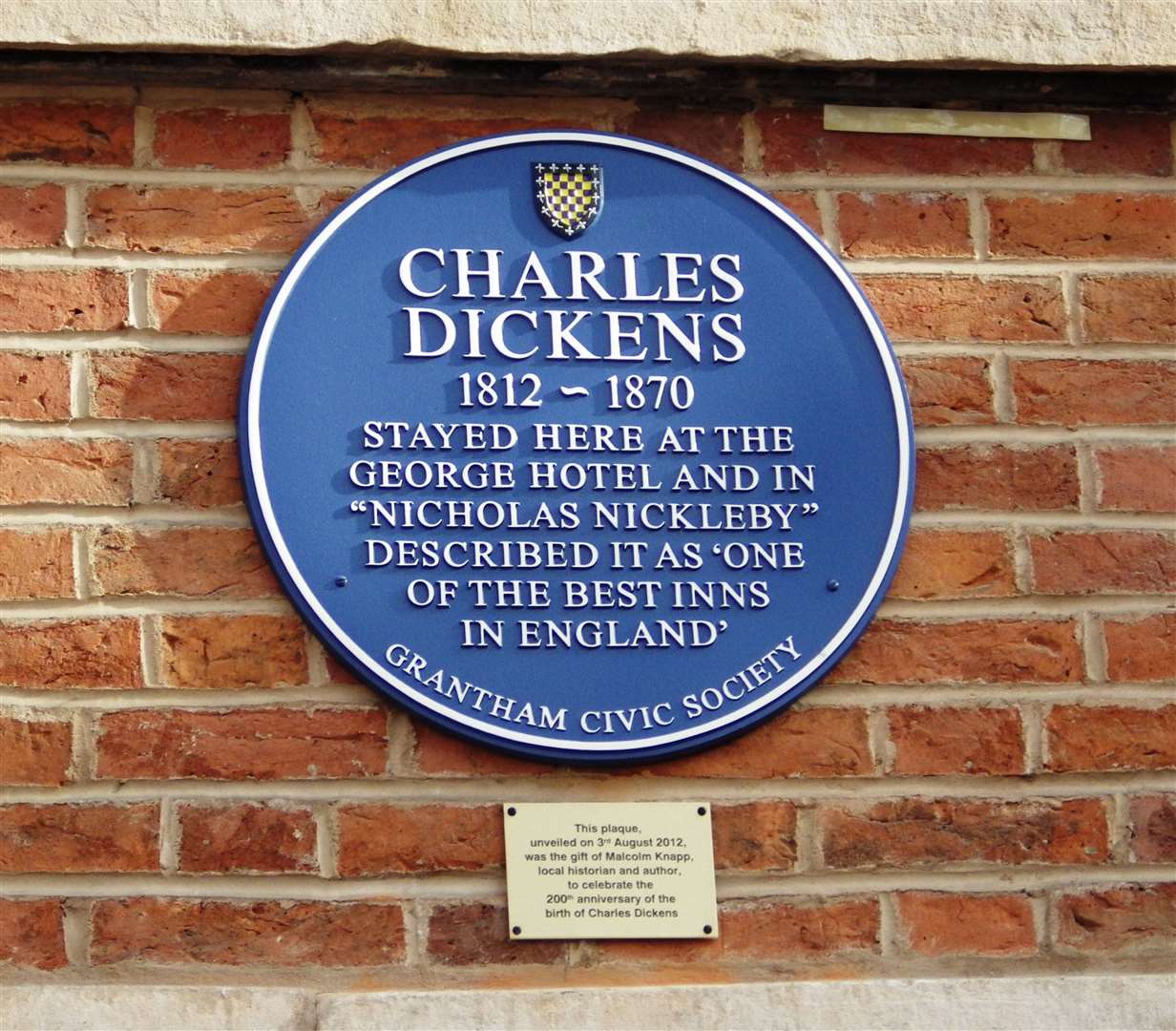 Charles Dickens stayed at The George Hotel. Photo: John Manterfield / Grantham Civic Society