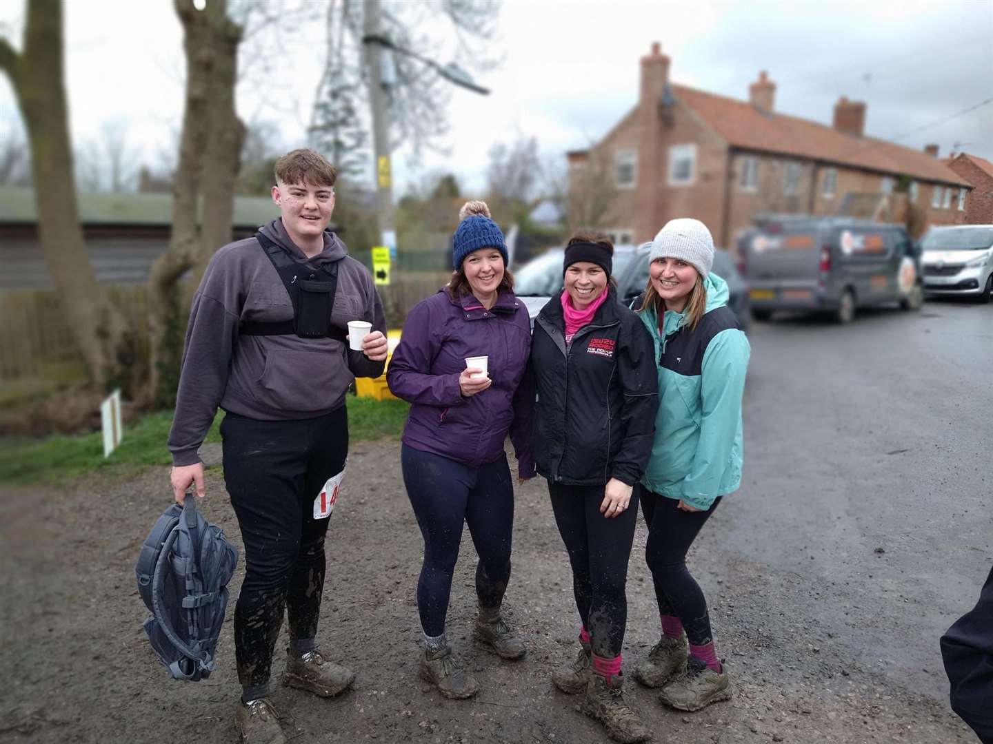 Four walkers ready for the challenge