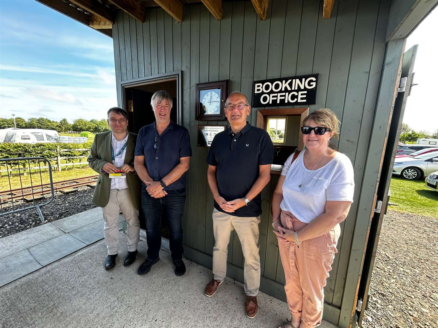 SELCP UKSPFRPF Senior Programme Manager Saul Farrell, John Chappell of LCLR, Connected Coast Chairman Chris Baron and Nicola Dicker of the SELCP UKSPFRPF team.