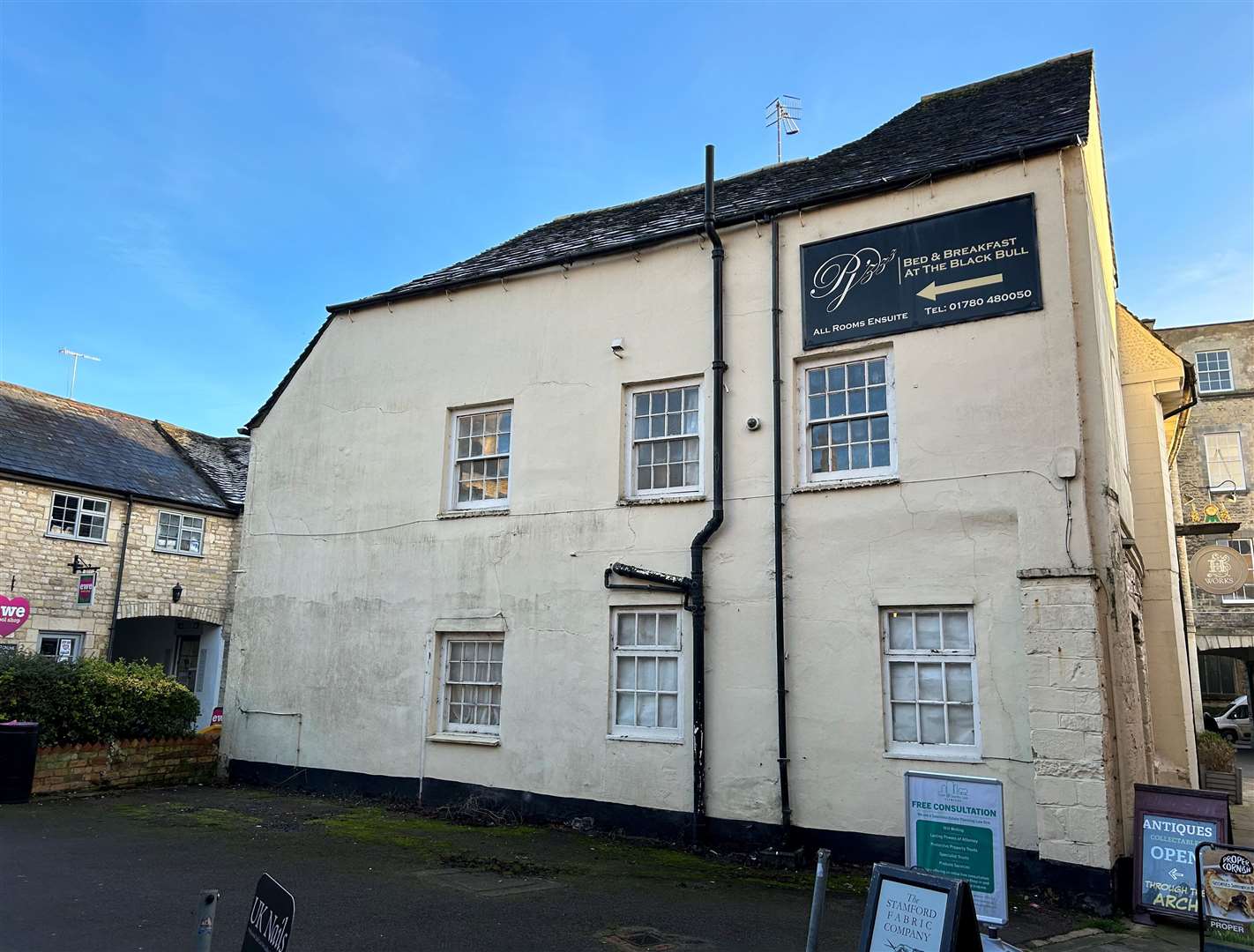 The former Black Bull, Stamford