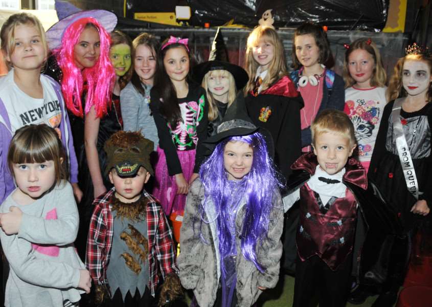 Youngsters at the official opening of Crowland Community Hub' for Halloween, October 2015. Photo by Tim Wilson. SG311015-143TW.