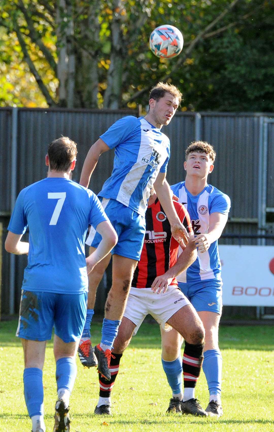 FA Vase action from Holbeach's home defeat to Droitwich Spa. Photo: Chris Lowndes