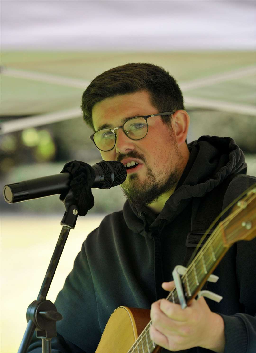 Artist Jorden Rowenhill stepped in last minute to perform