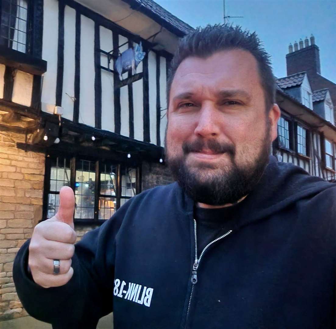 Dale at The Blue Pig Inn.