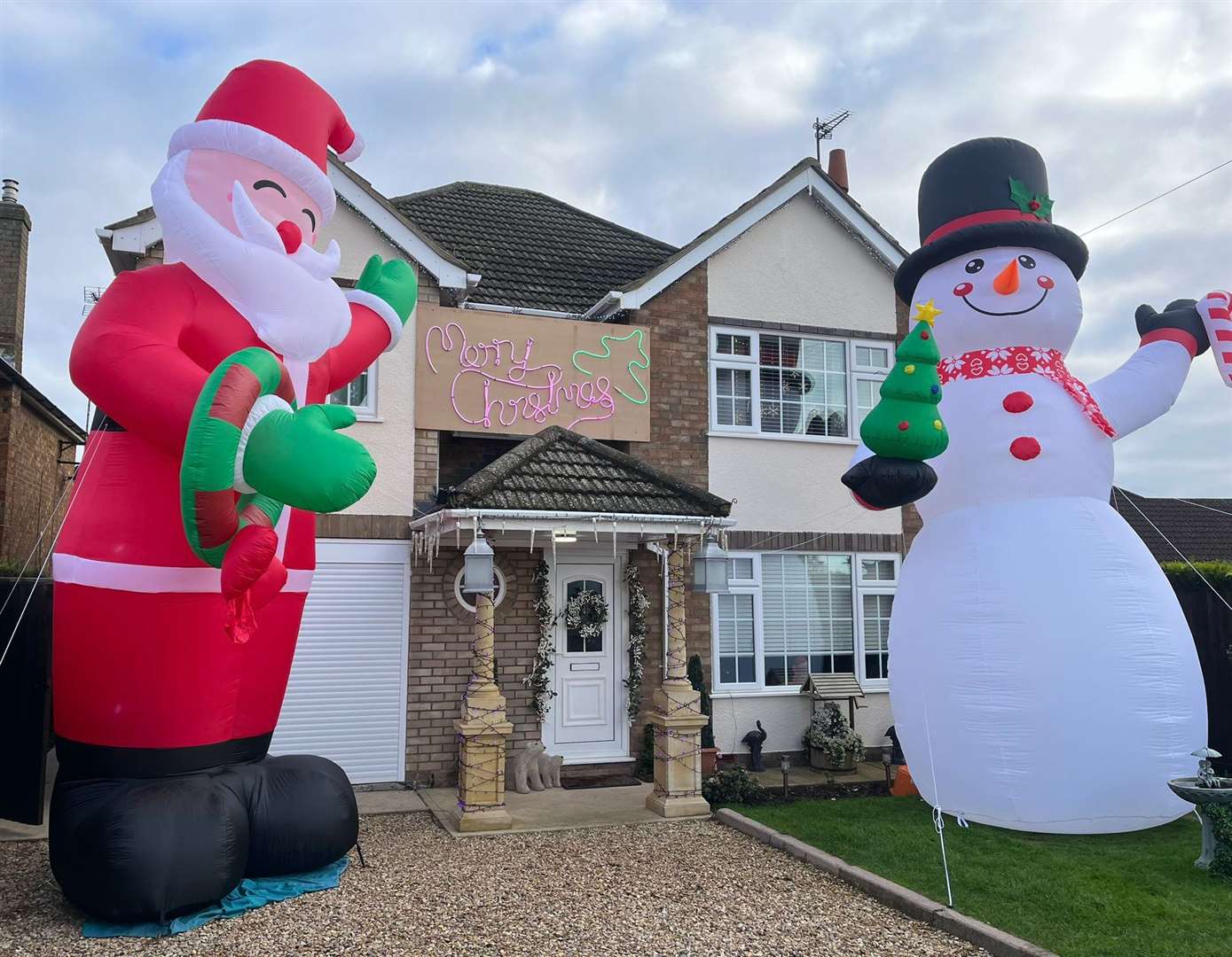 This year there is a 20ft Santa