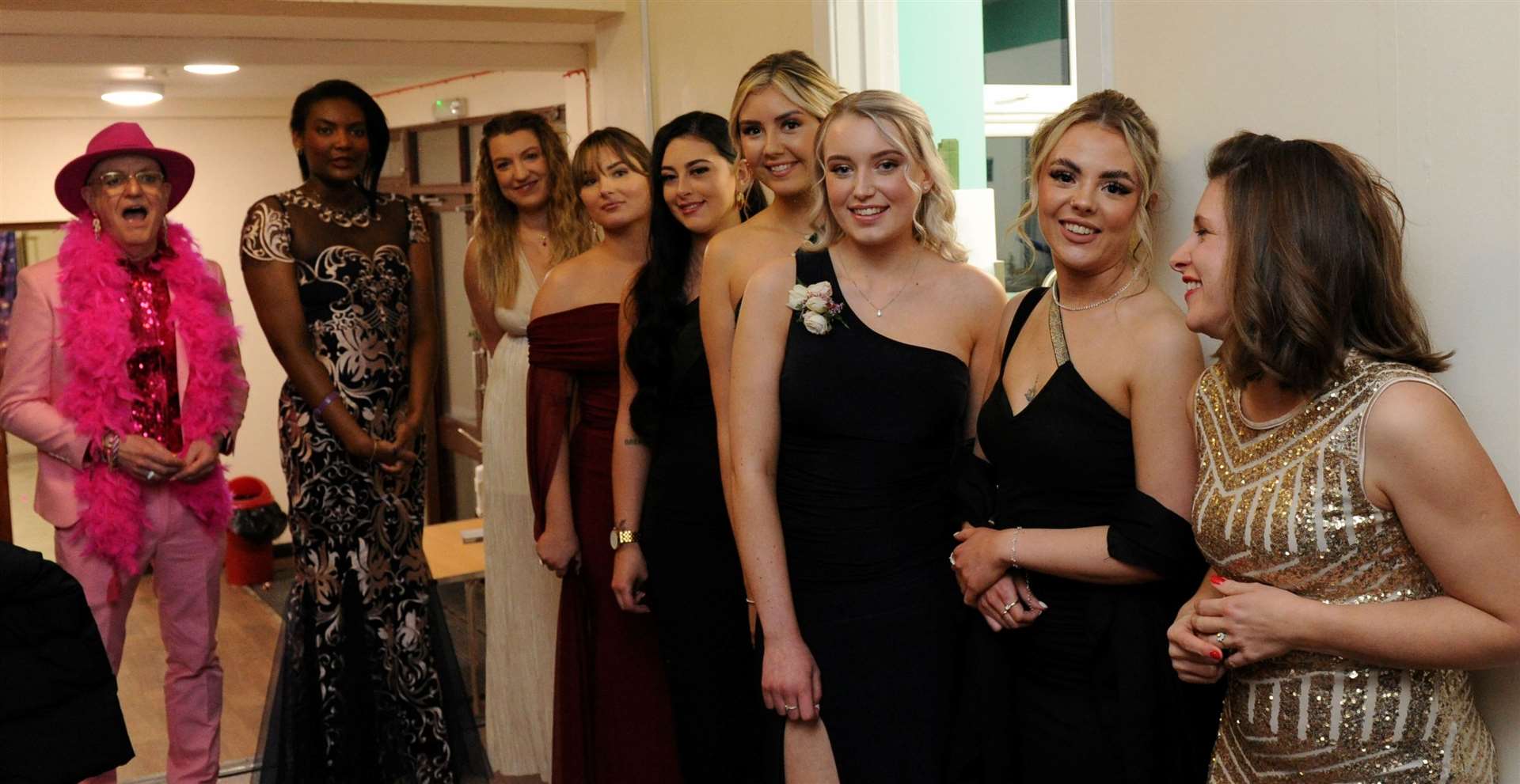 The nine finalists were supportive of each other