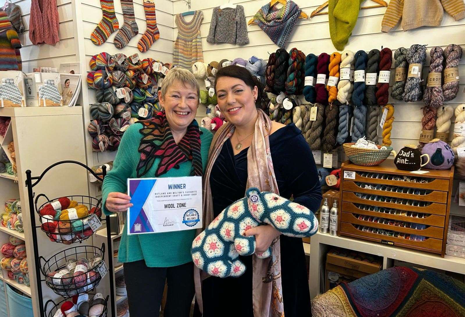 Wool Zone in Oakham took the top prize for craft and hobby