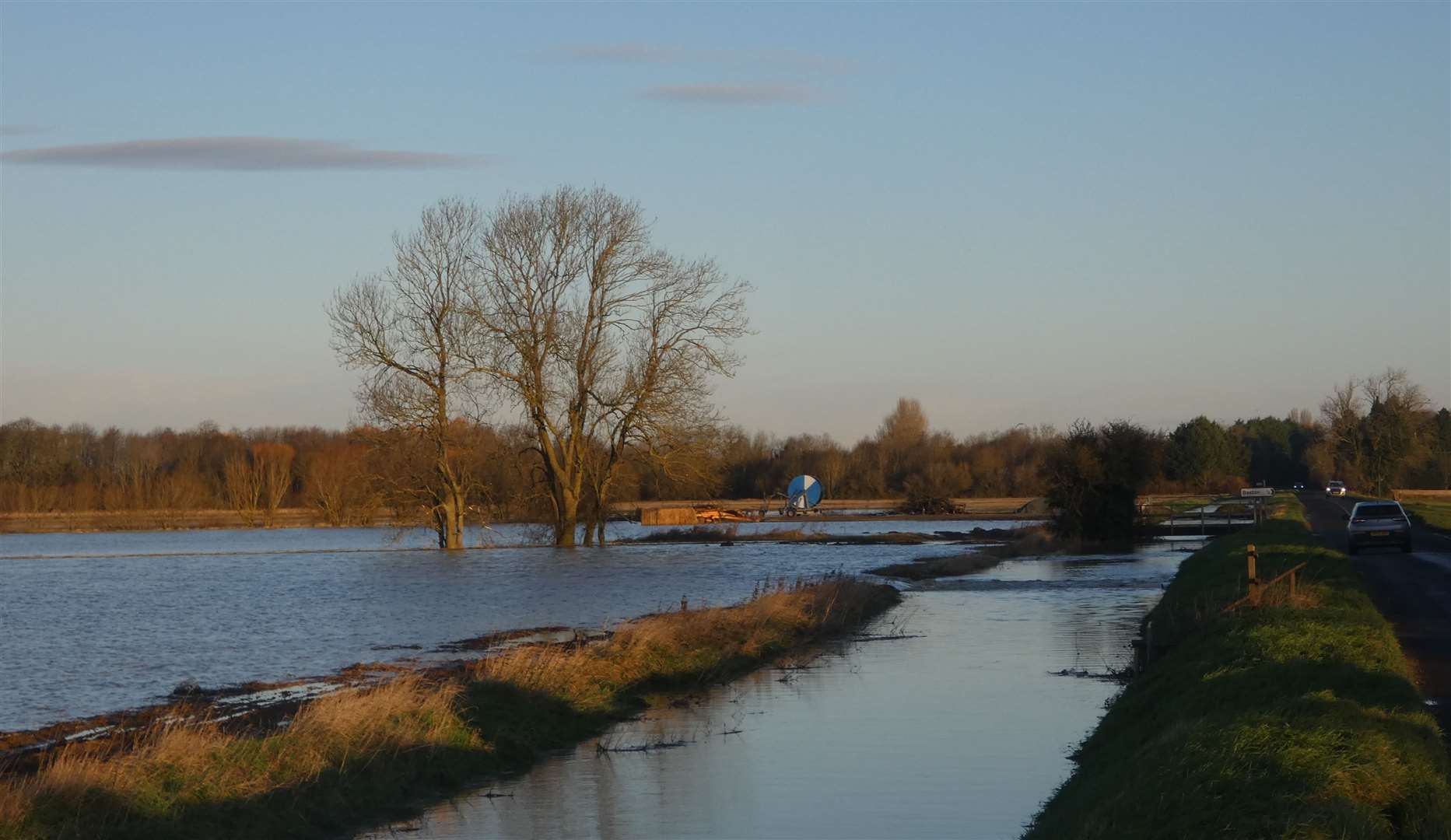 Flooding to the west of King Street, Baston. Photo: Robin Jones