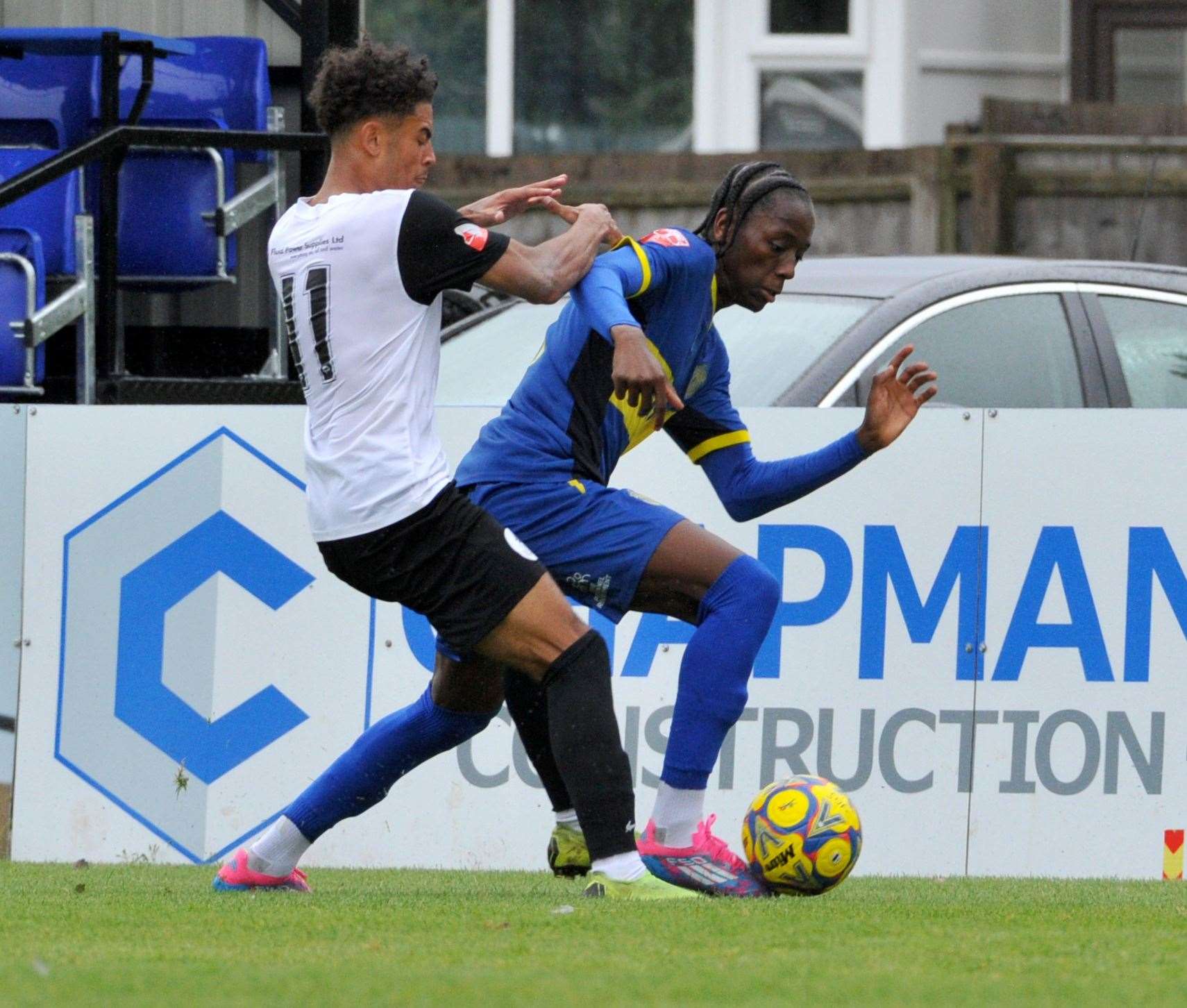 Action from Spalding's home defeat to AFC Telford. Photo: Chris Lowndes