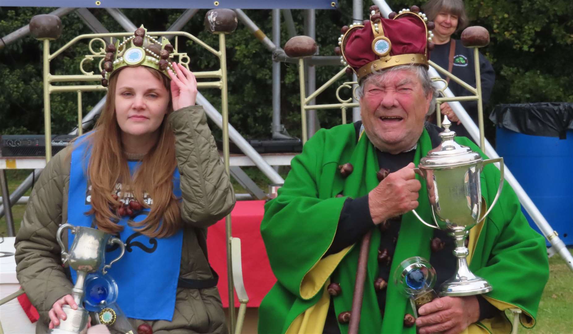 World Conker Champion Kelci Banschbach and Men’s World Champion David Jakins