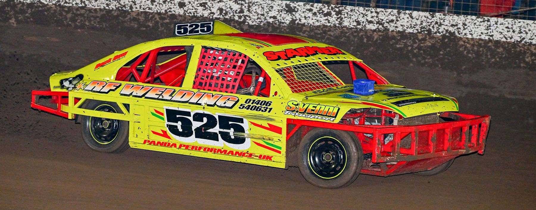 Wes Starmer will be keen to continue his winning ways from Northampton last Saturday when the 2L Stock Cars return to King's Lynn on Sunday. Photo: Matt Bull.