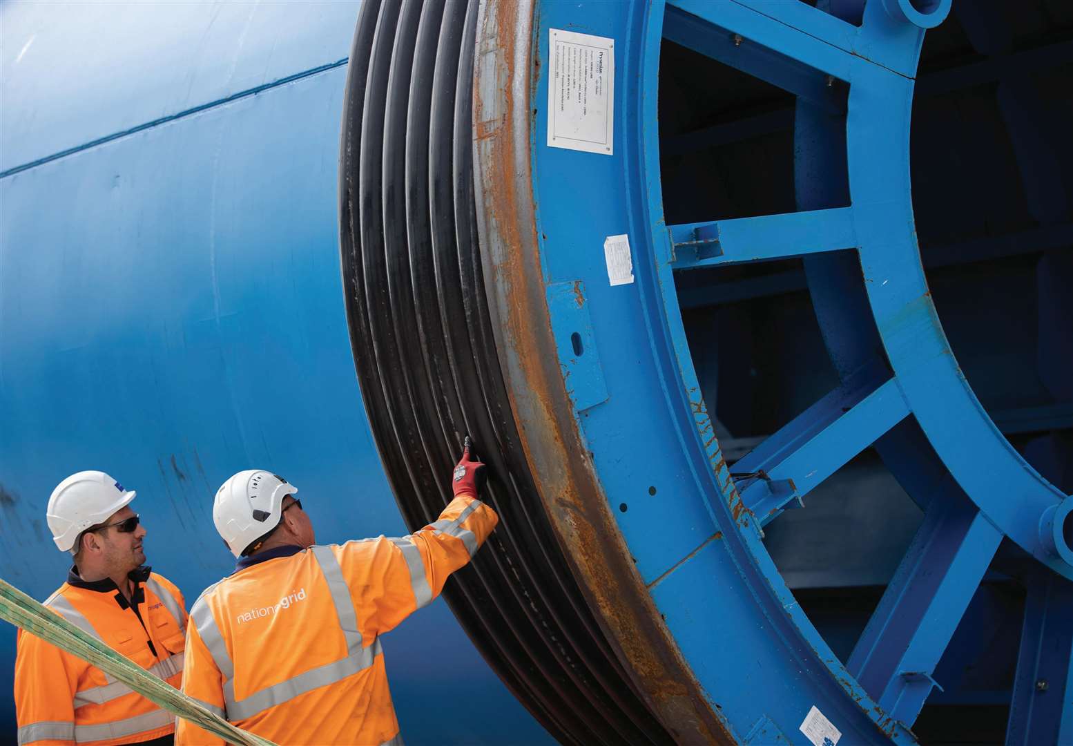 Subsea cables which are part of a separate National Grid project Picture: National Grid