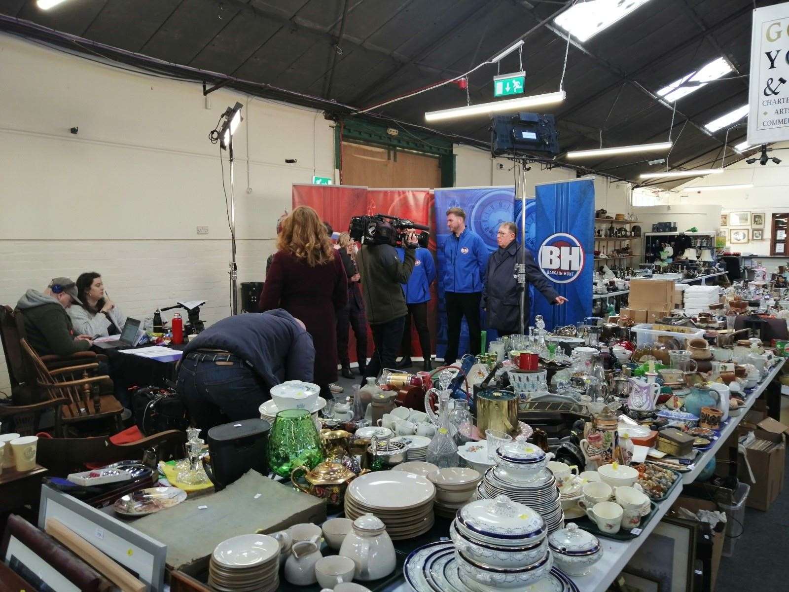 Bargain Hunt filming at Golding Young in Bourne. Photo: Clive Doubleday