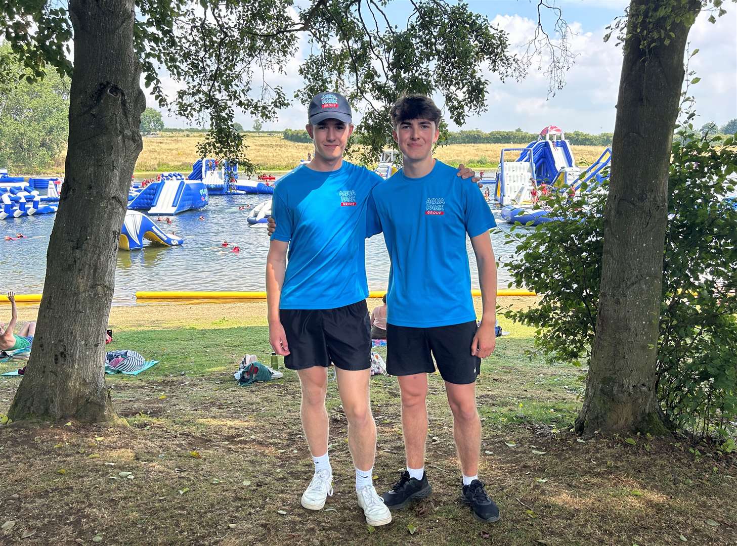 Lifeguards at Rutland Aqua Park Reuben Hutchison and George Pollard