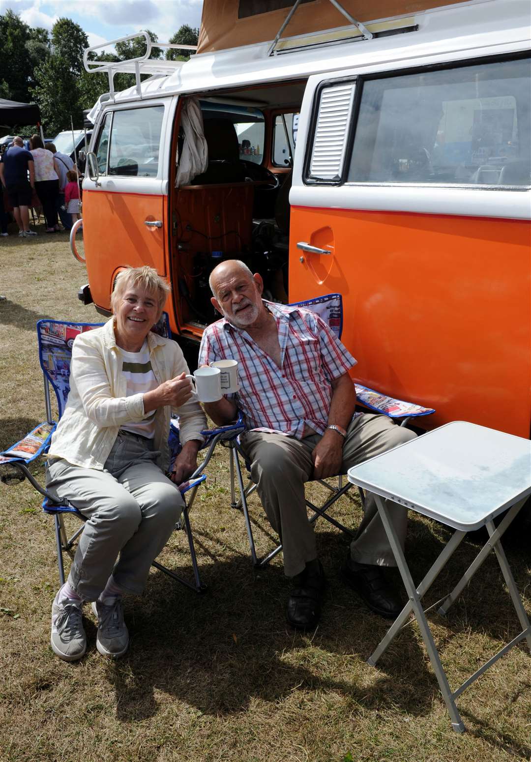 Alan and Val Eve from Deeping with their campervan. Photo: Chris Lowndes