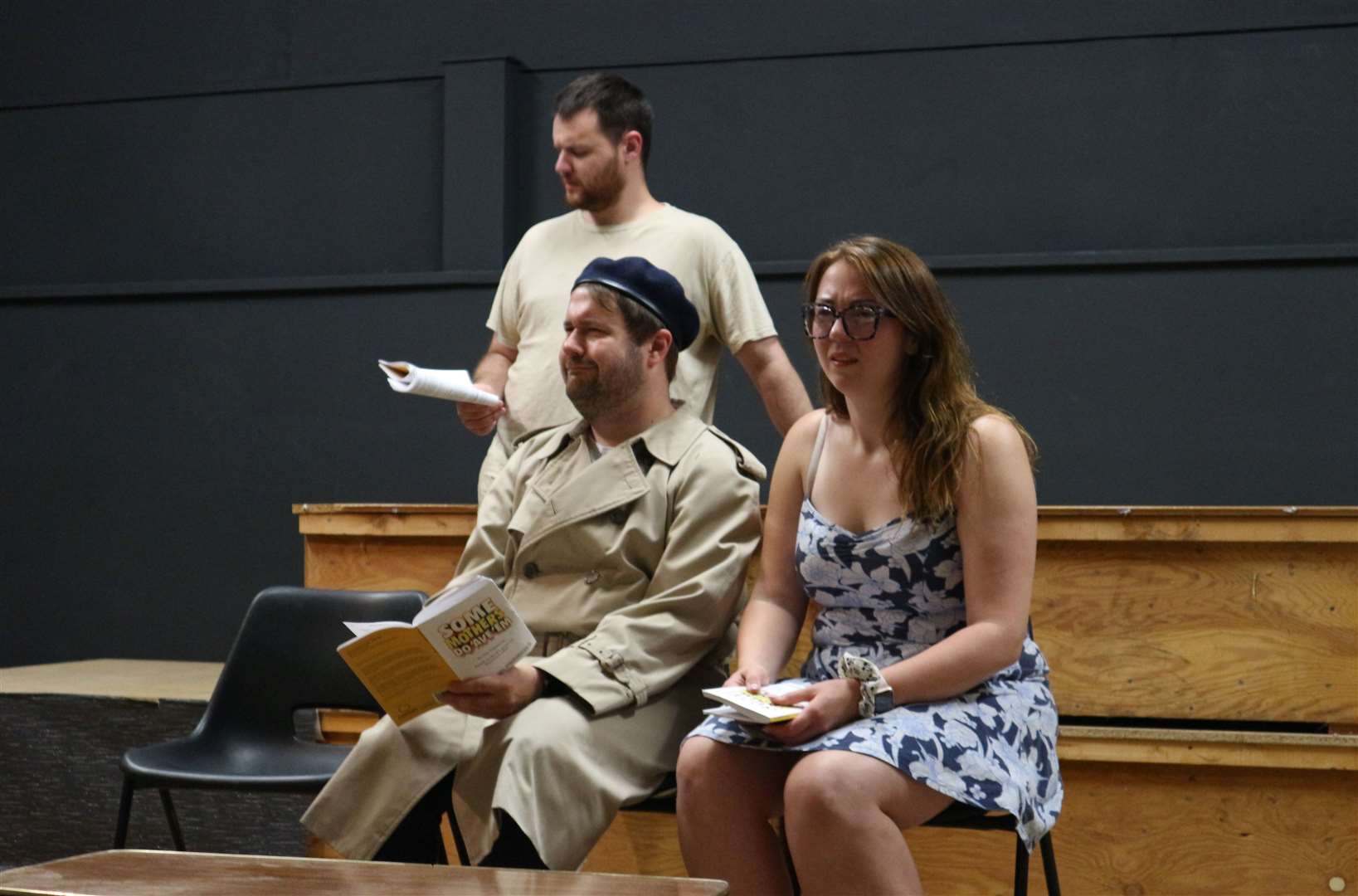 Charlie Russell is playing the iconic role as Frank Spencer, wearing the familiar beret