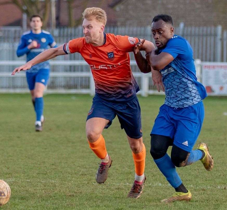 Harrowby United were 2-1 home winners over Newark and Sherwood in their United Counties League clash. Photo: Steve Nesbitt @lincssnapper