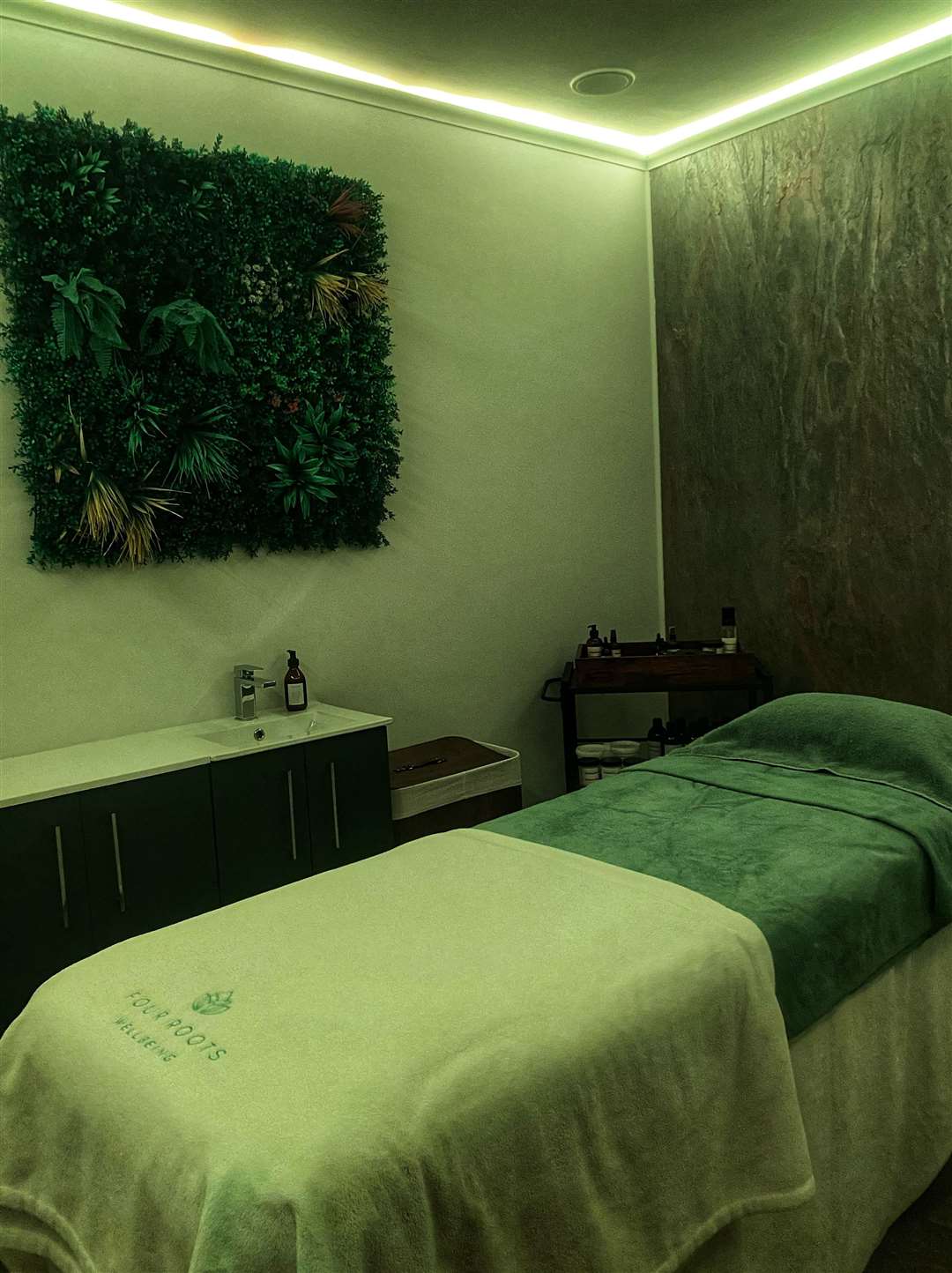 A treatment room at Four Roots at Rutland Hall