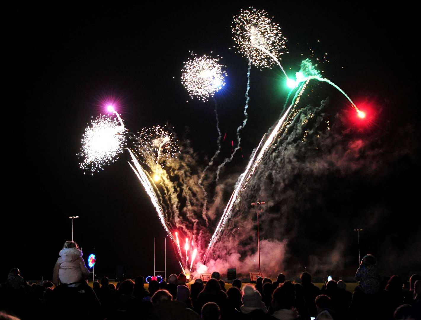 Spectators enjoyed two fireworks displays. Photo: Chris Lowndes