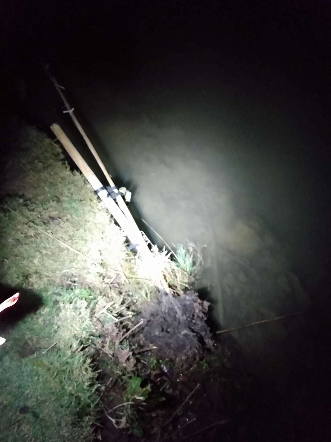 A memorial tree on the Stamford Meadows was ripped up and put in the River Welland. Photo: Neil Mcivor