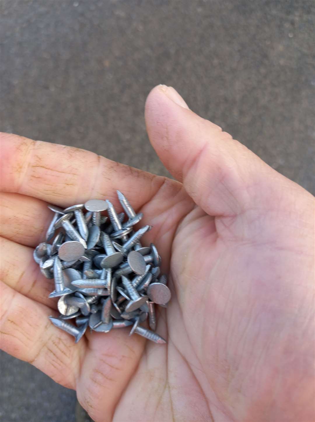 Nails from a previous incident