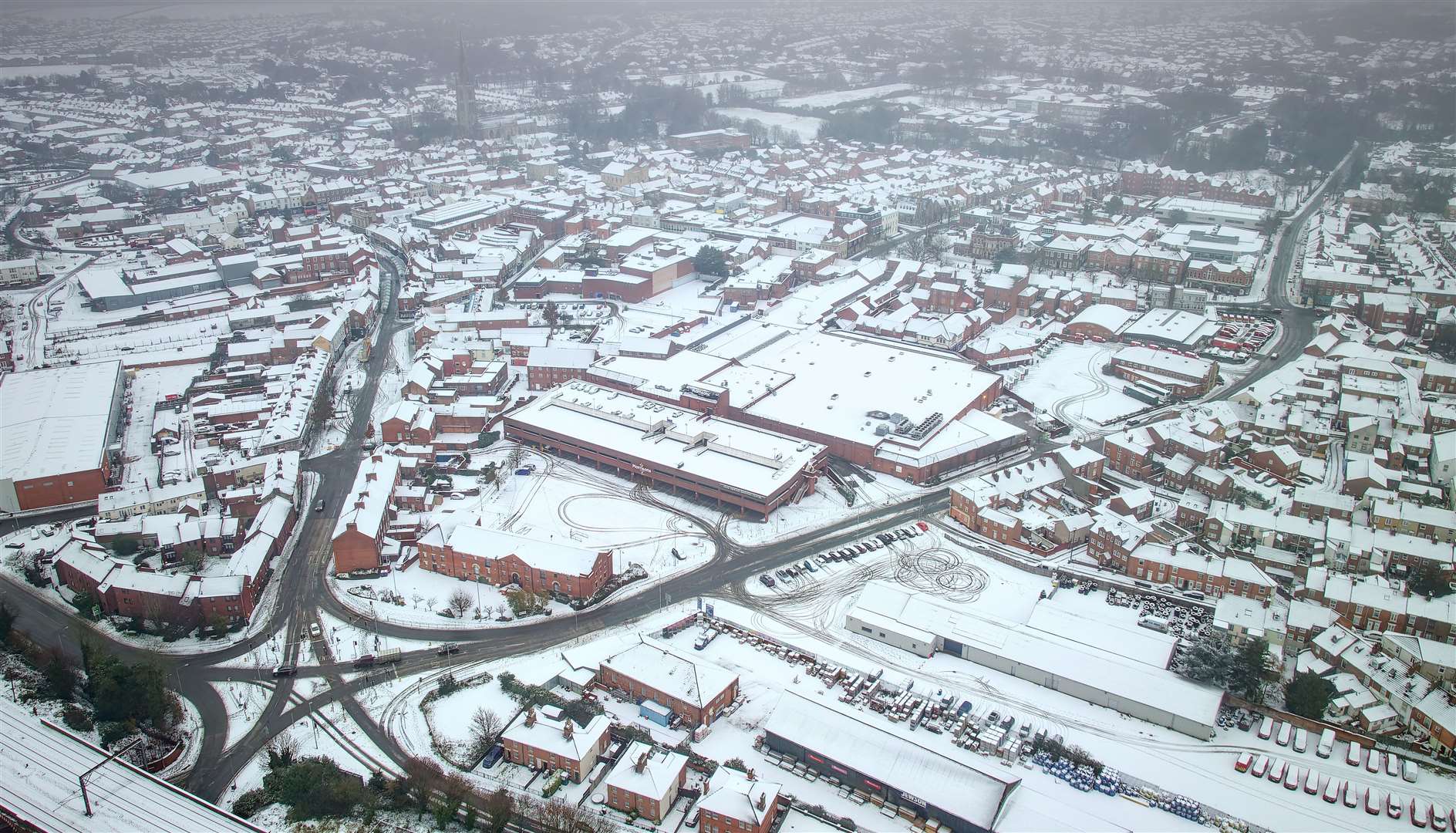 Grantham in the snow. Photo: Paul Clark