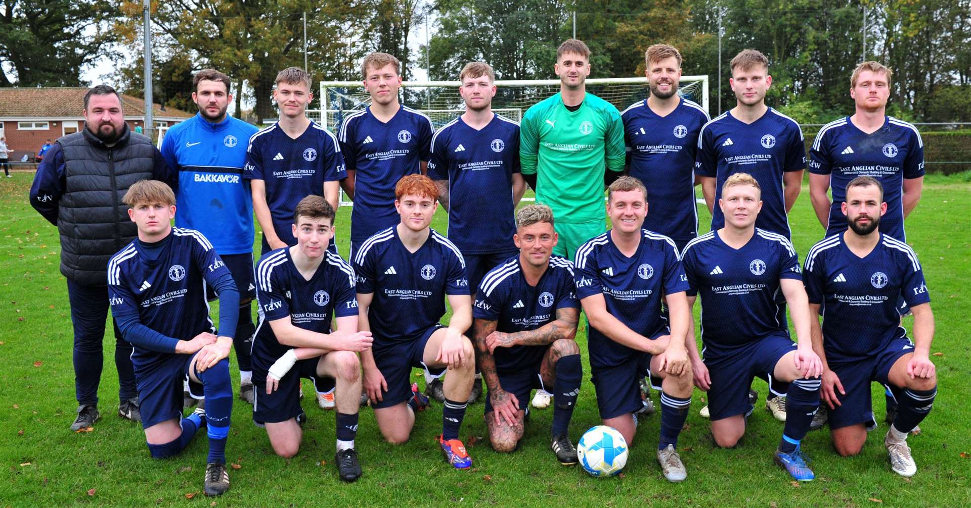 Moulton Harrox before their win over Scotter United. Photo: Chris Lowndes