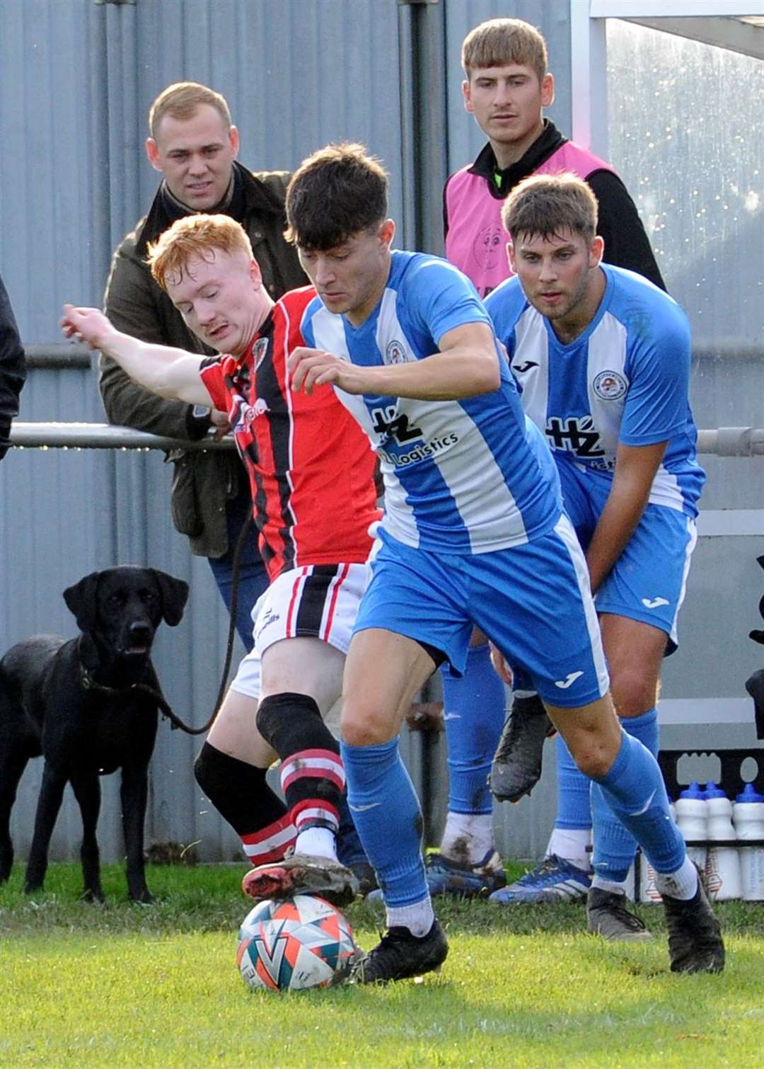 FA Vase action from Holbeach's home defeat to Droitwich Spa. Photo: Chris Lowndes