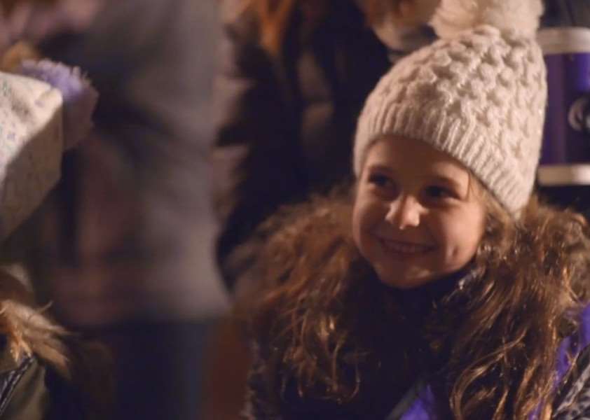 Cadbury's Christmas 'Cadvent' advert shot in Corby Glen. Image: Cadbury