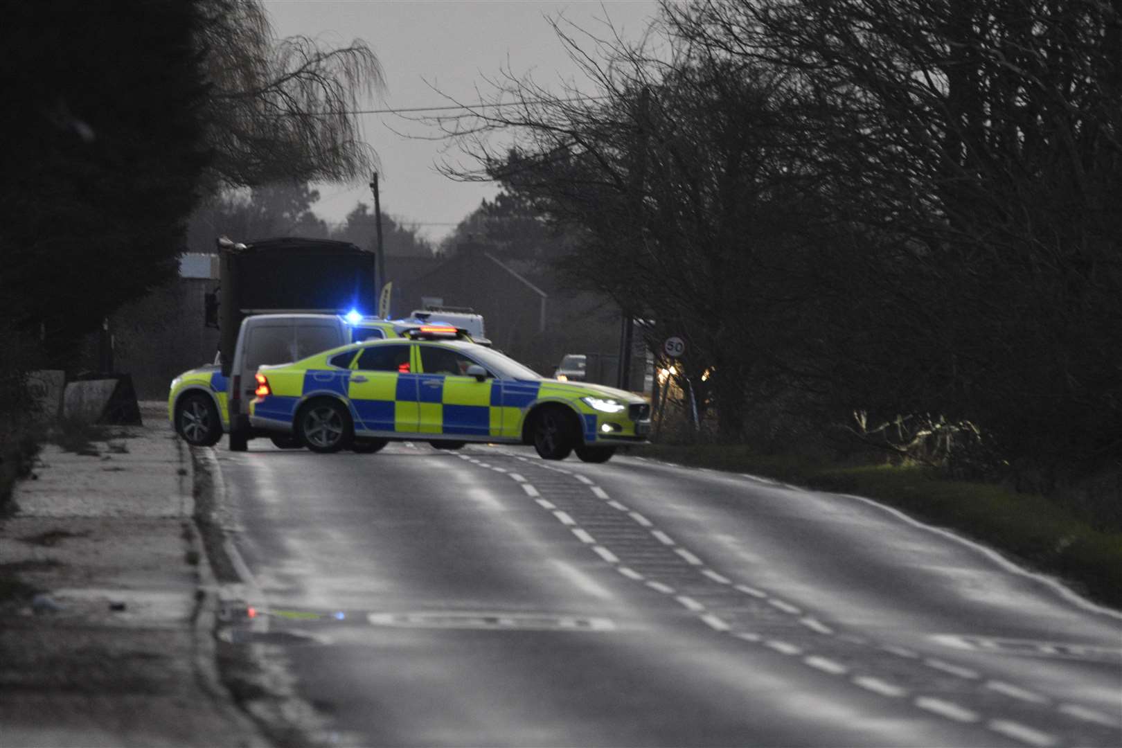 Emergency services near the accident scene. Photo: ROGER MORTISS (RSM Photography)