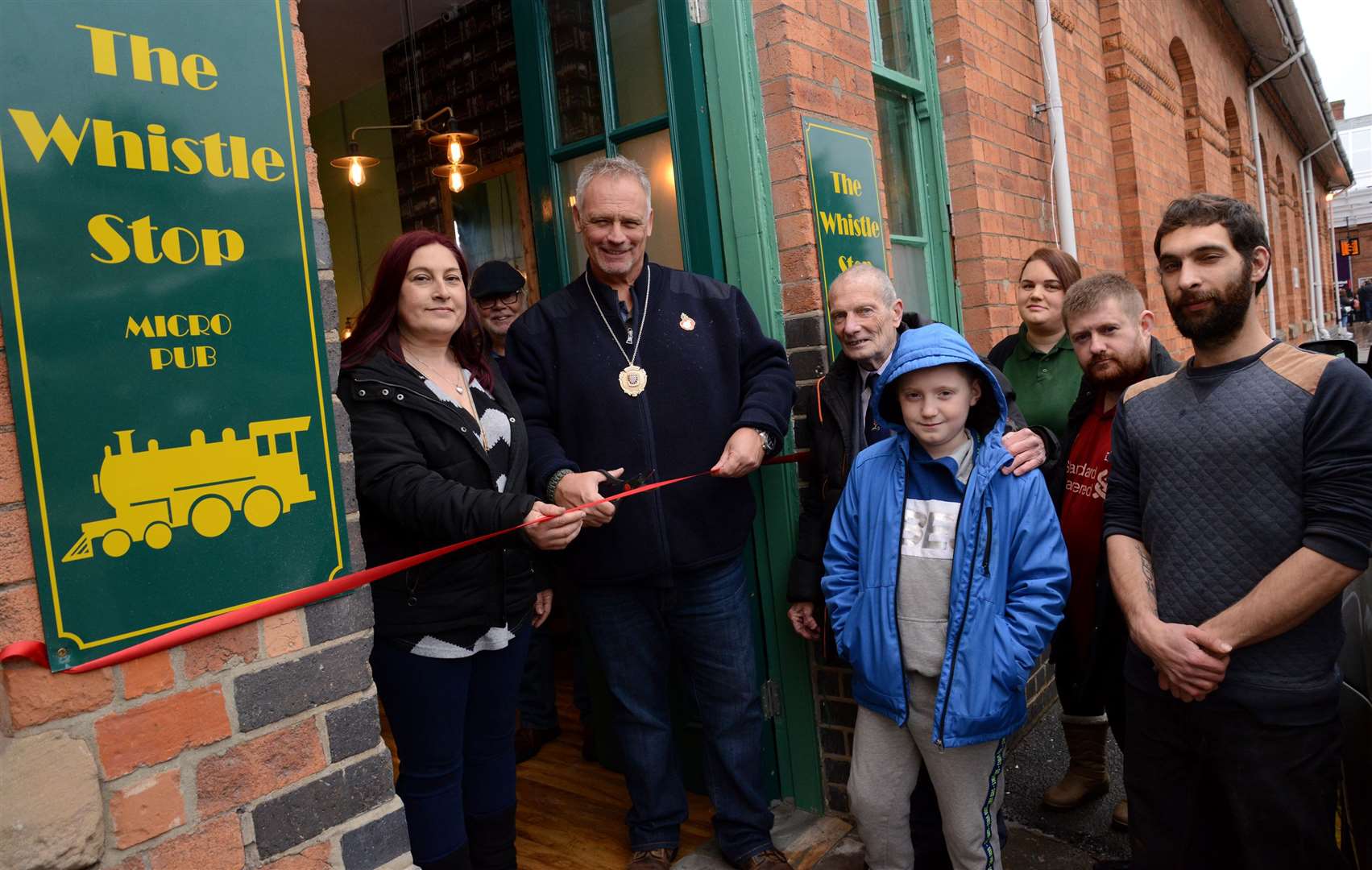 The Whistle Stop bar opened at Grantham Train Station on Saturday. (20800917)