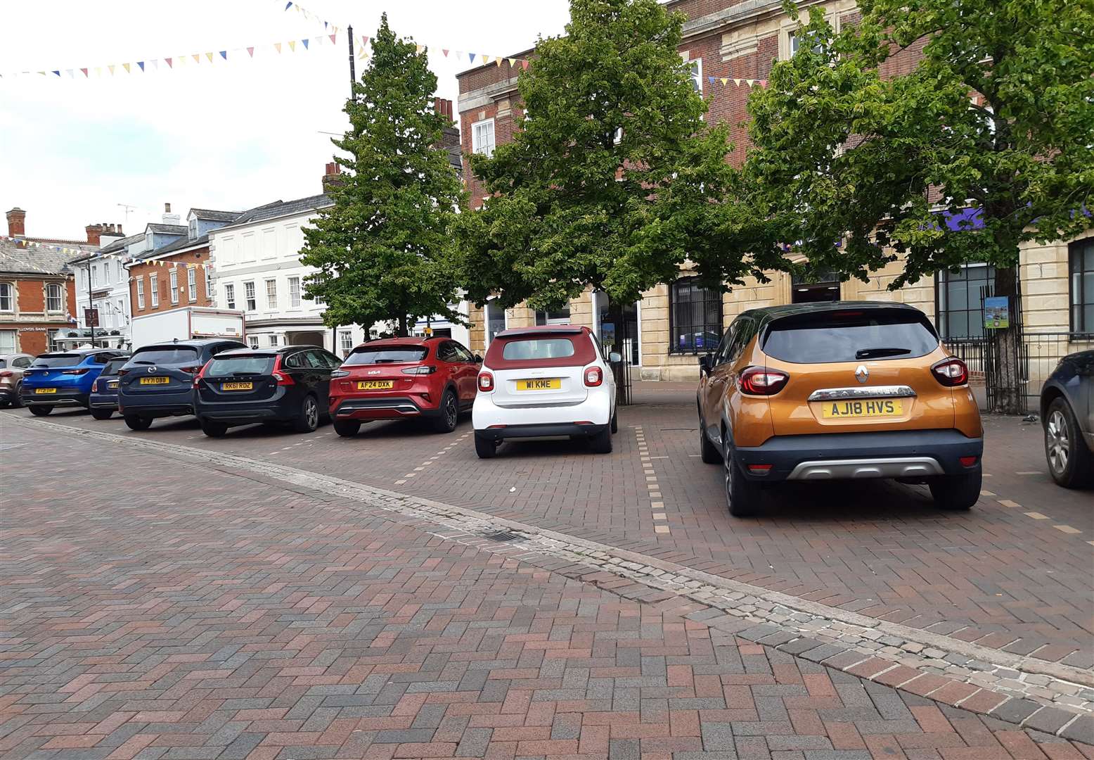 Parking bays in Spalding's Market Place could be removed