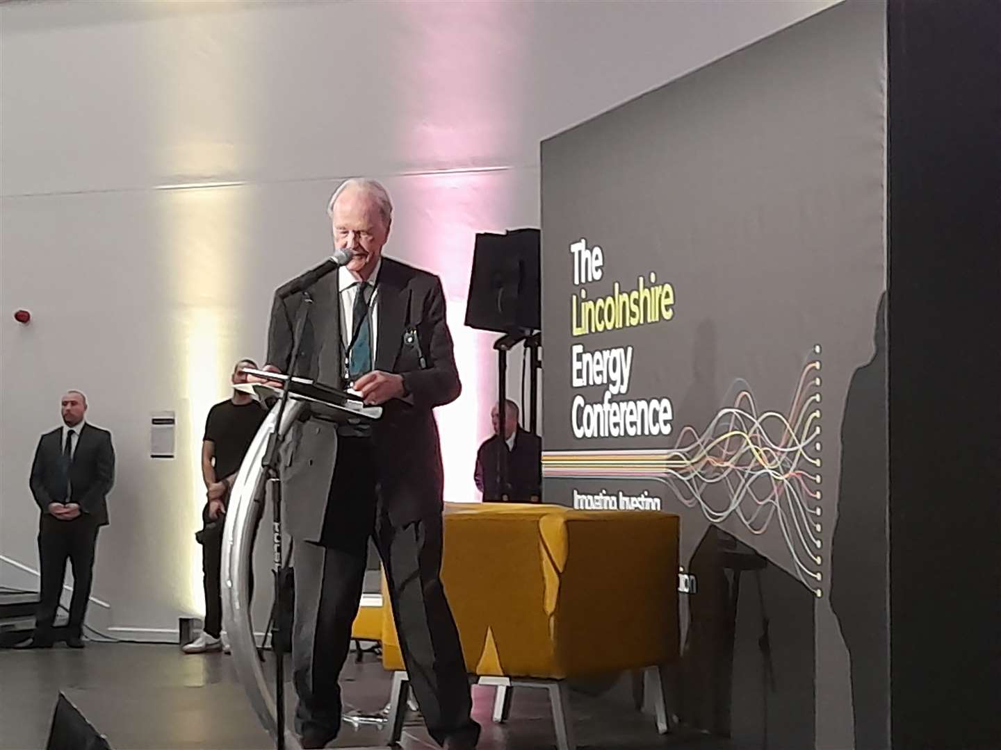 George Yates, CEO of energy company HEYCO, at the Lincolnshire Energy Conference. Credit: LDRS
