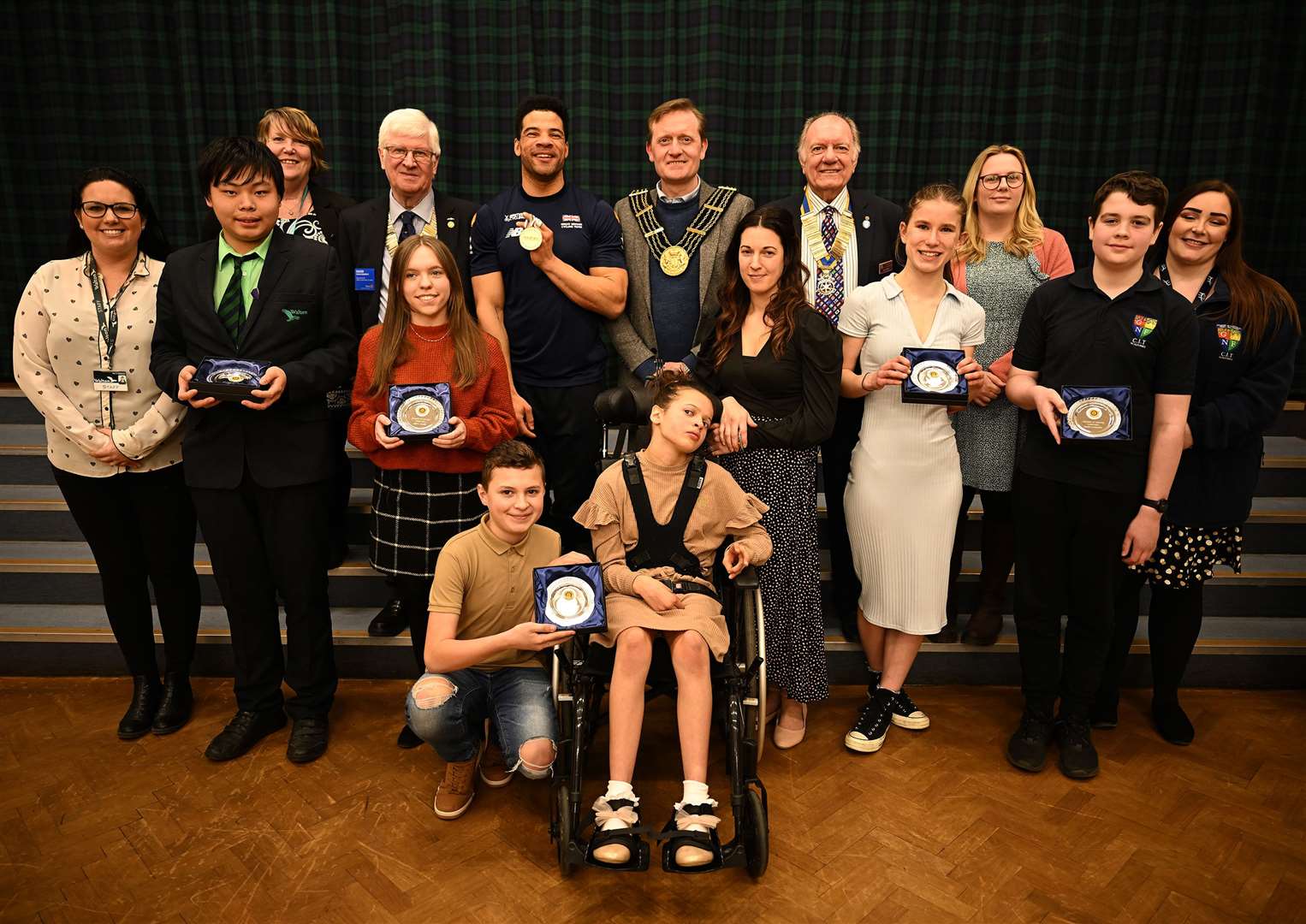 Winners of Children of Courage awards, held by Rotary Club of Grantham