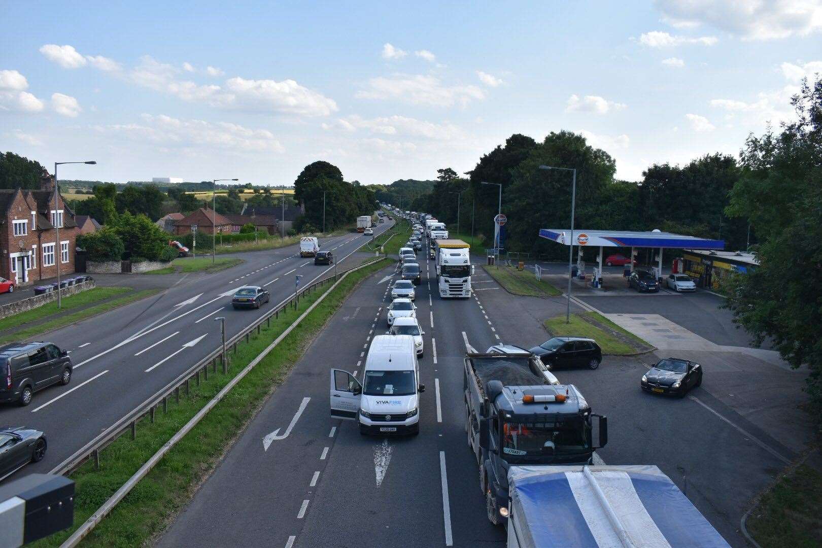 The road is closed northbound. Photo: RSM Photography