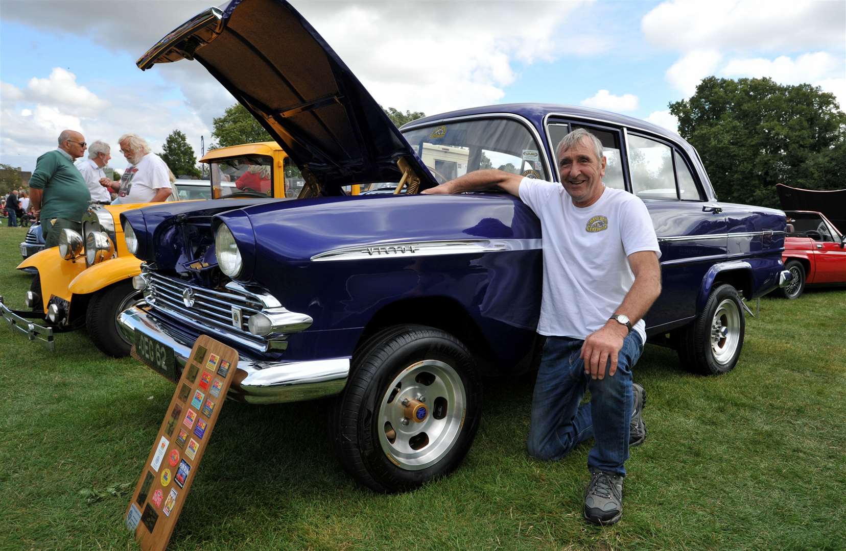 Dave Driver from Stamford with his 1961 series 2 f-type Vauxhall Victor