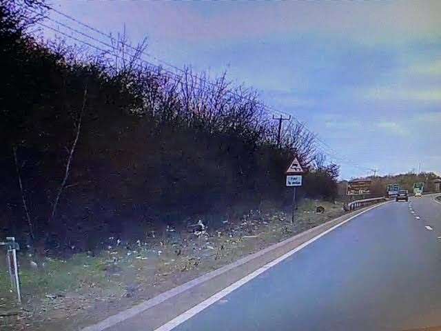 The A1 northbound before the first Newark turnoff. Photo: Gerard Mason (62542656)